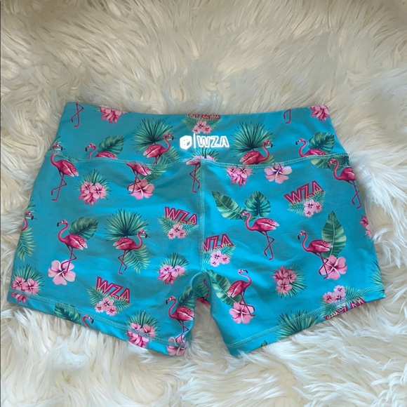 BP WZA Flamingo Tropical Floral Blue Shorts - Picture 9 of 9